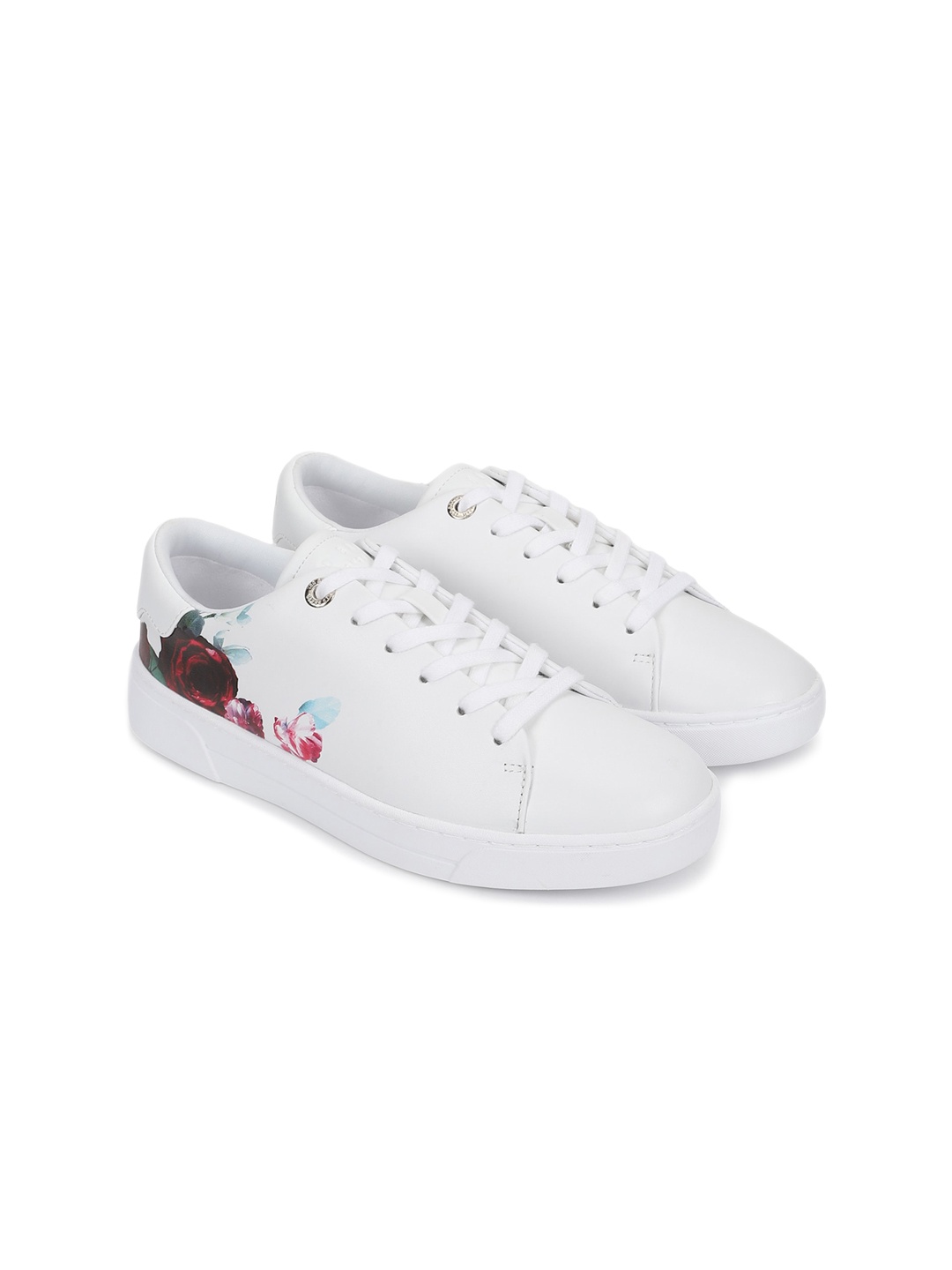 

Ted Baker Women Printed Leather Comfort Insole Sneakers, White