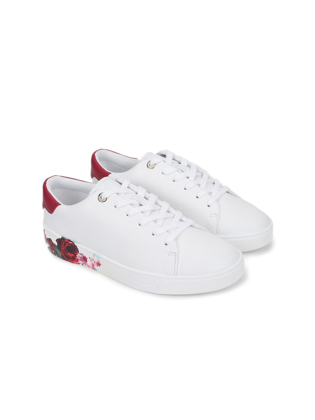 

Ted Baker Women Printed Leather Comfort Insole Sneakers, White