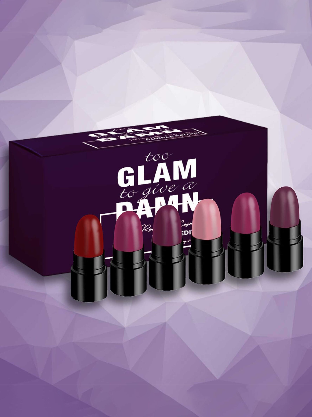 

Ronzille Set of 6 Sexy Lippes Nude Edition Mini Bullet lipstick -2g Each, Multi