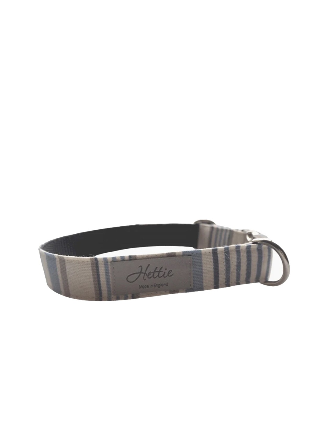 

Hettie Striped Pure Cotton Training Dog Collar, Blue