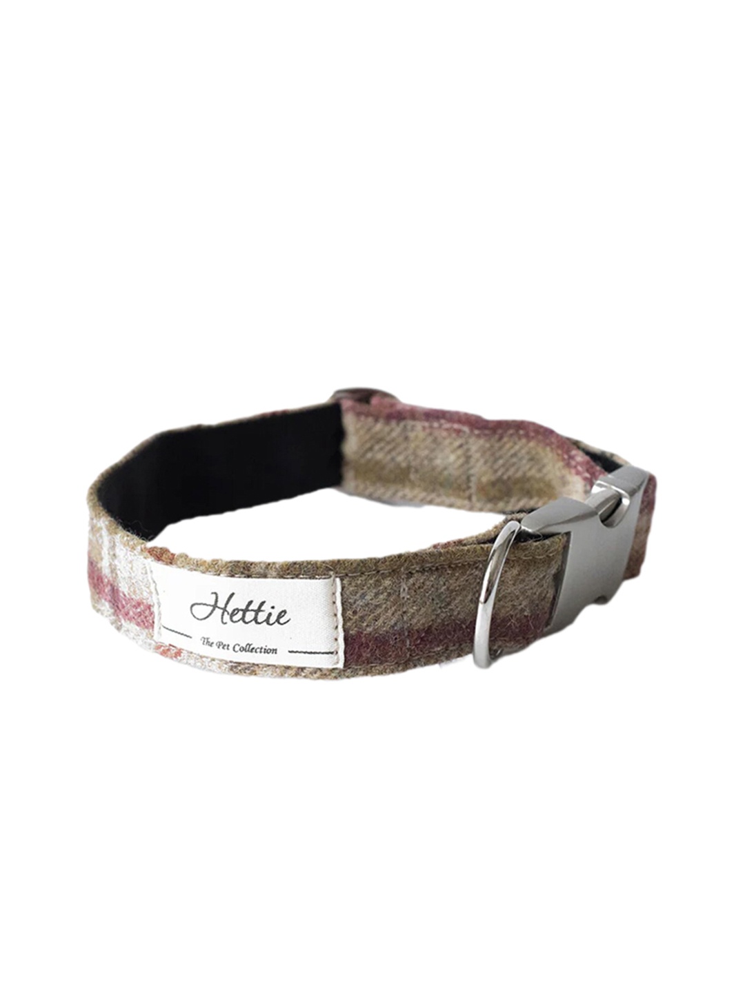 

Hettie Printed Pure Woollen Training Dog Collar, Burgundy