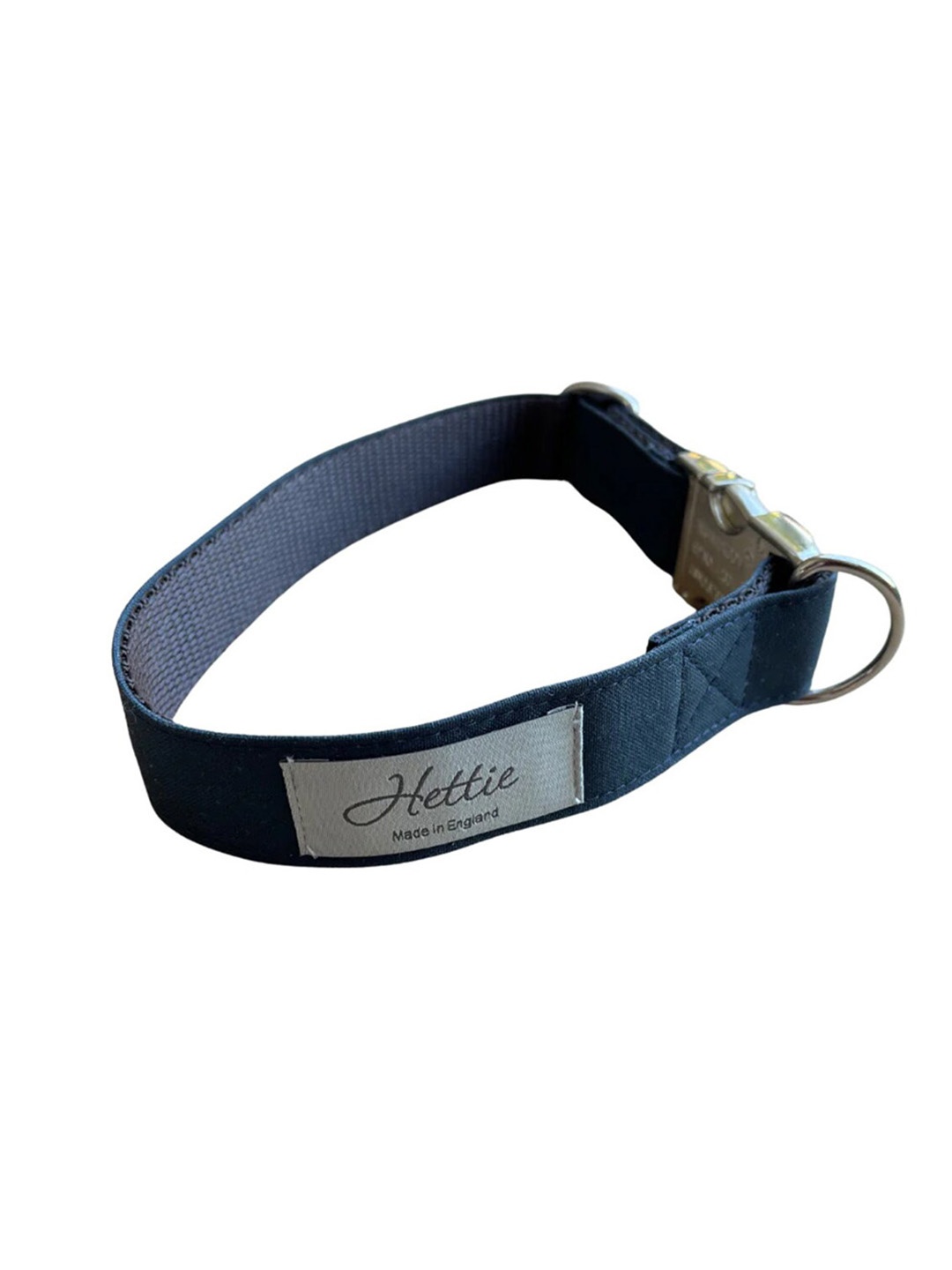 

Hettie Waxed Cotton Training Dog Collar, Navy blue