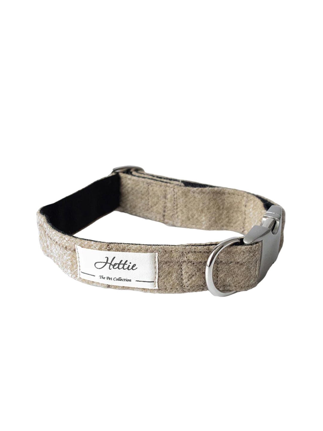

Hettie Self Design Pure Woollen Training Dog Collar, Beige