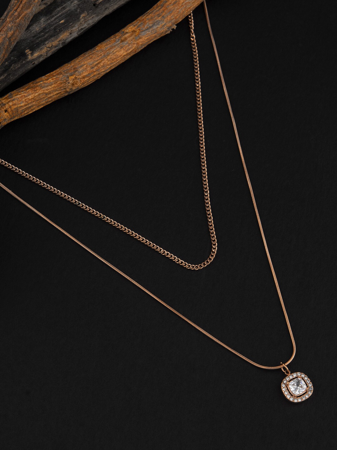 

E2O Gold Plated Layered Necklace