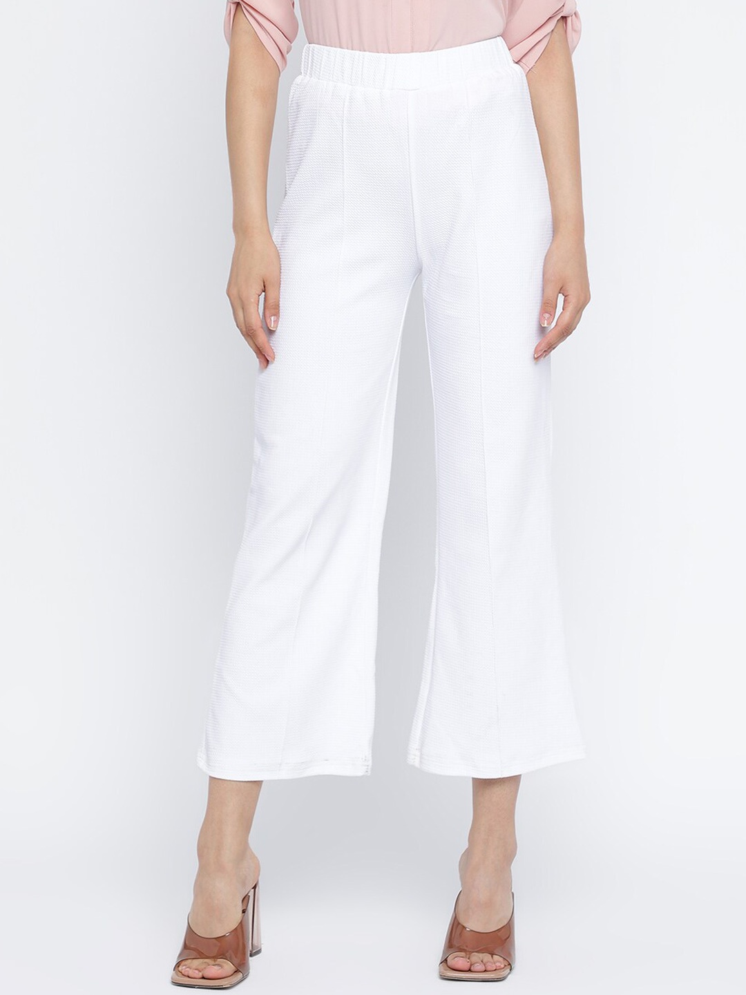 

Mayra Women Relaxed High-Rise Parallel Trousers, White
