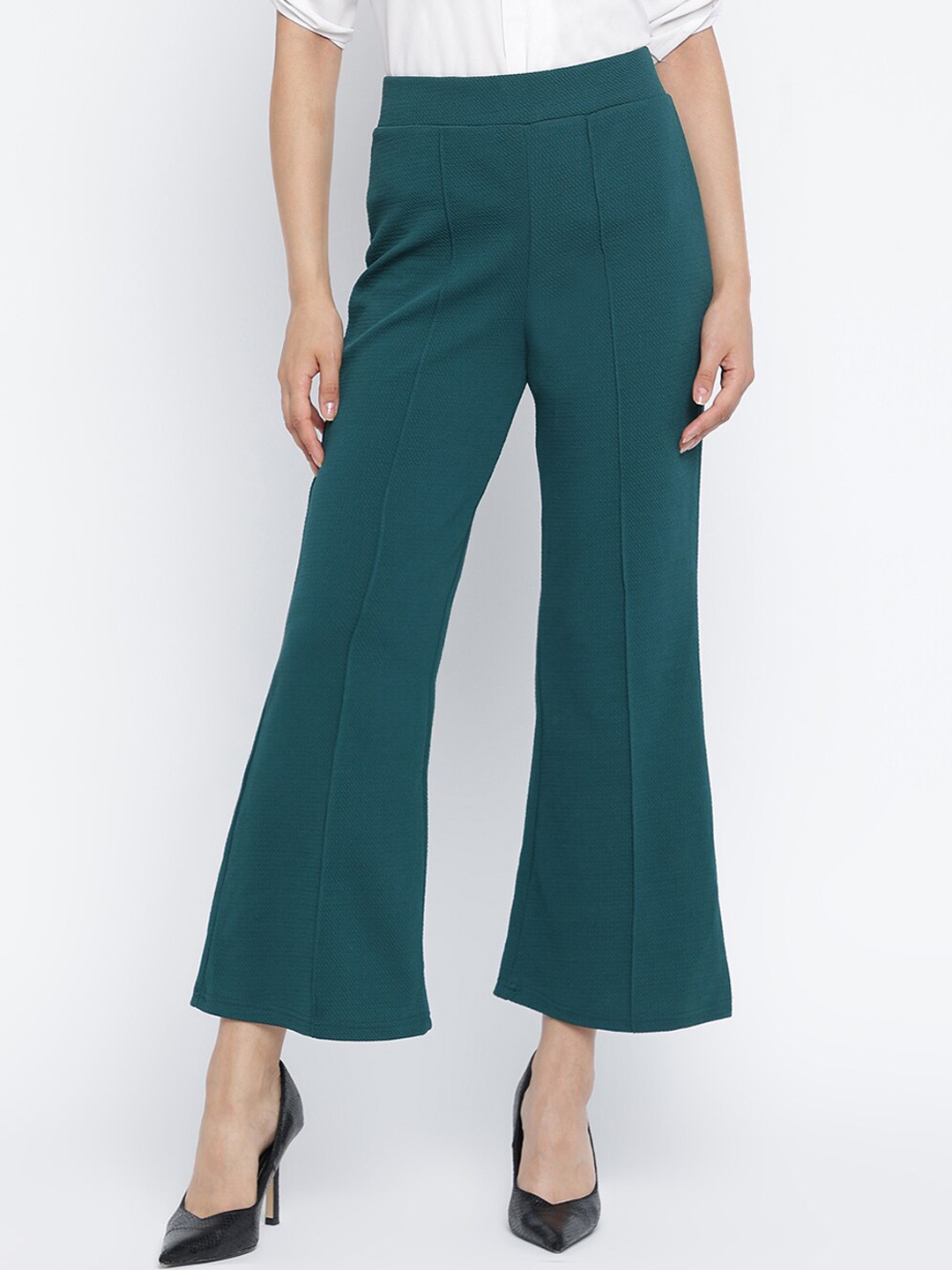 

Mayra Women Relaxed High-Rise Parallel Trousers, Green