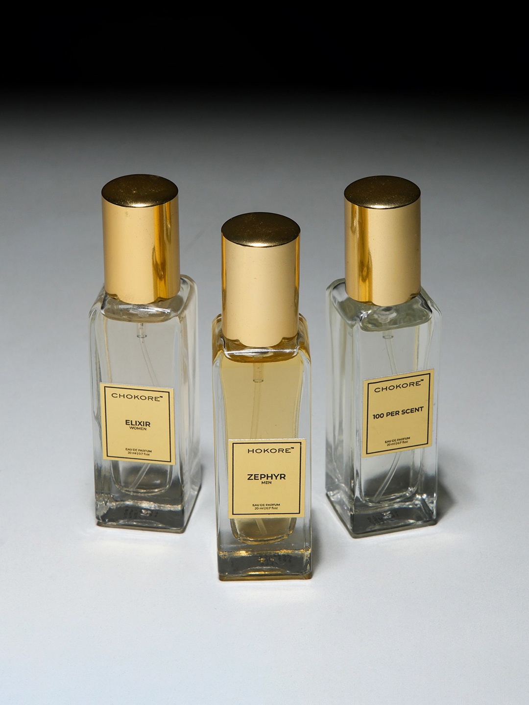 

CHOKORE Set Of 3 Zephyr-Elixir-100 Per Scent Eau De Perfume - 20ml Each, Na