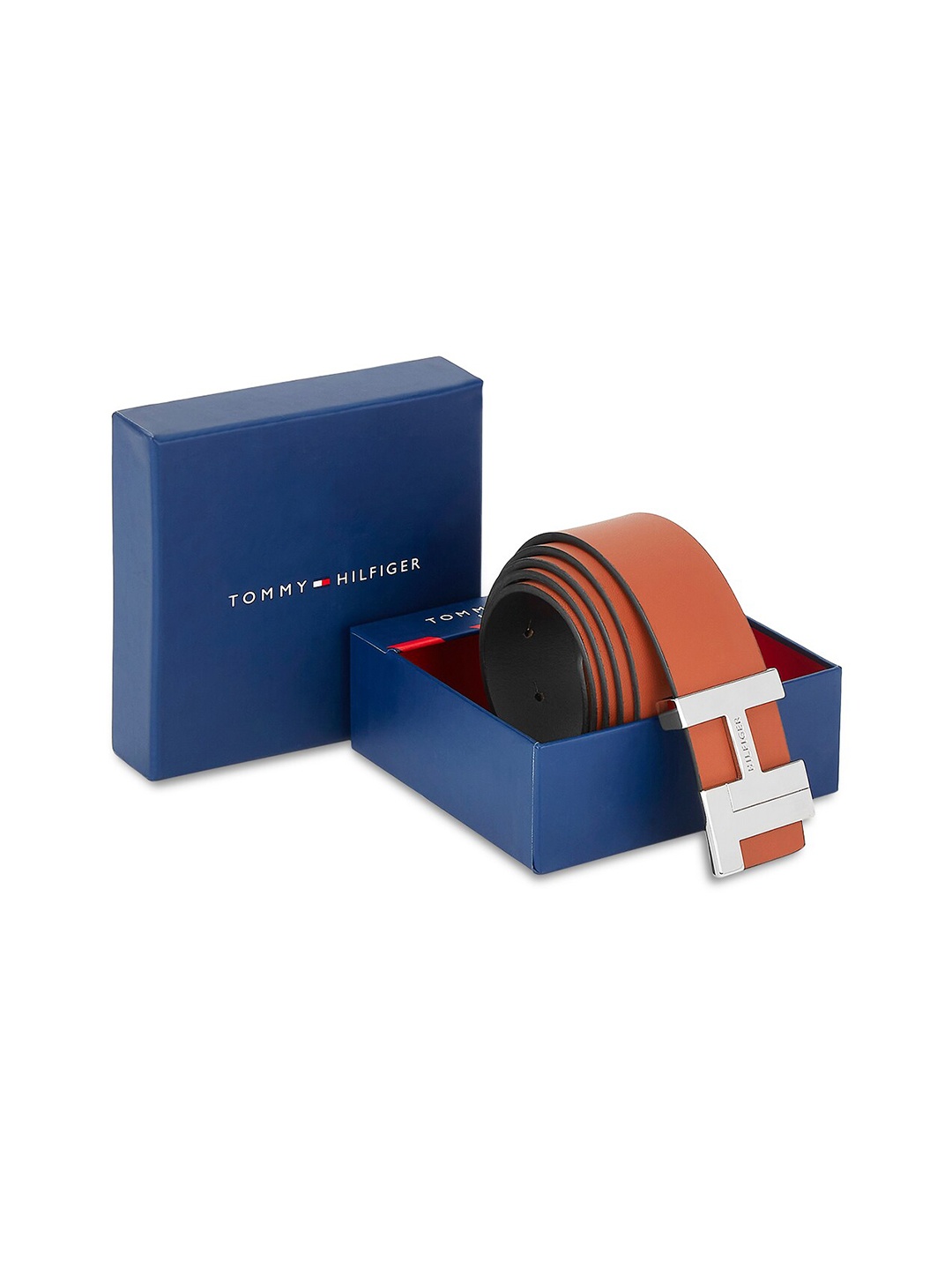 

Tommy Hilfiger Men Leather Reversible Formal Belt, Brown
