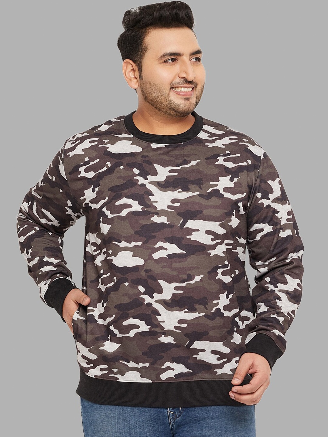 

AUSTIVO Camouflage Printed Sweatshirt, Green