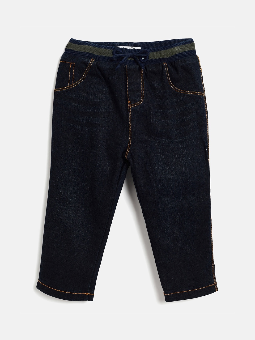 

JWAAQ Unisex Kids Mid-Rise Clean Look Stretchable Jeans, Blue