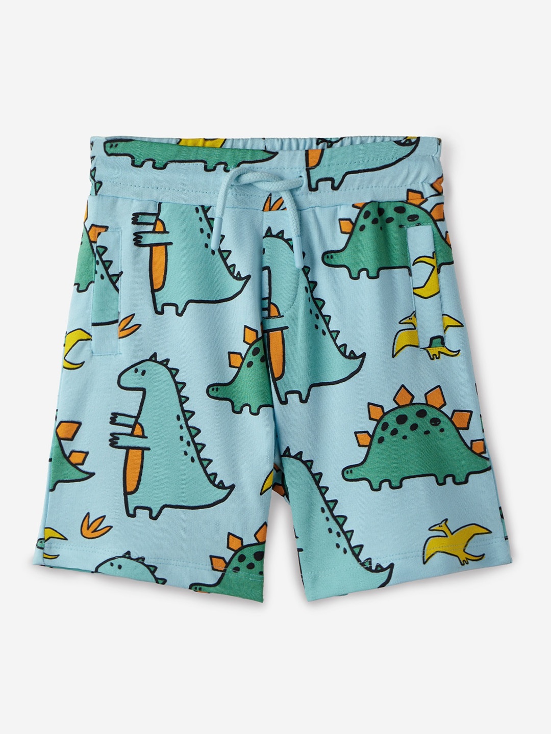 

The Souled Store Boys Conversational Printed Pure Cotton Shorts, Blue