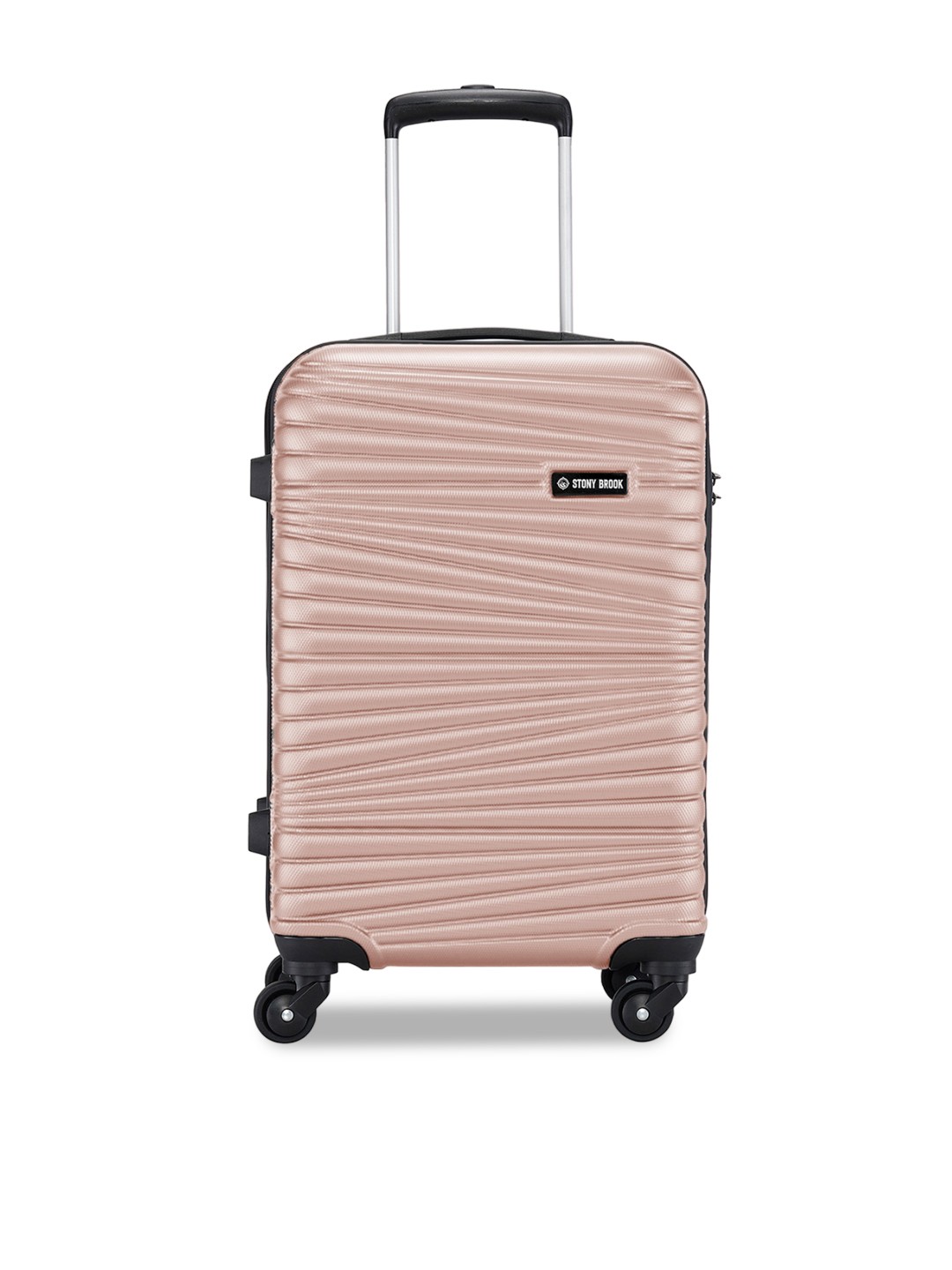 

Stony Brook by Nasher Miles Textured Hard Side Cabin Trolley Bag - 50 Liters, Peach