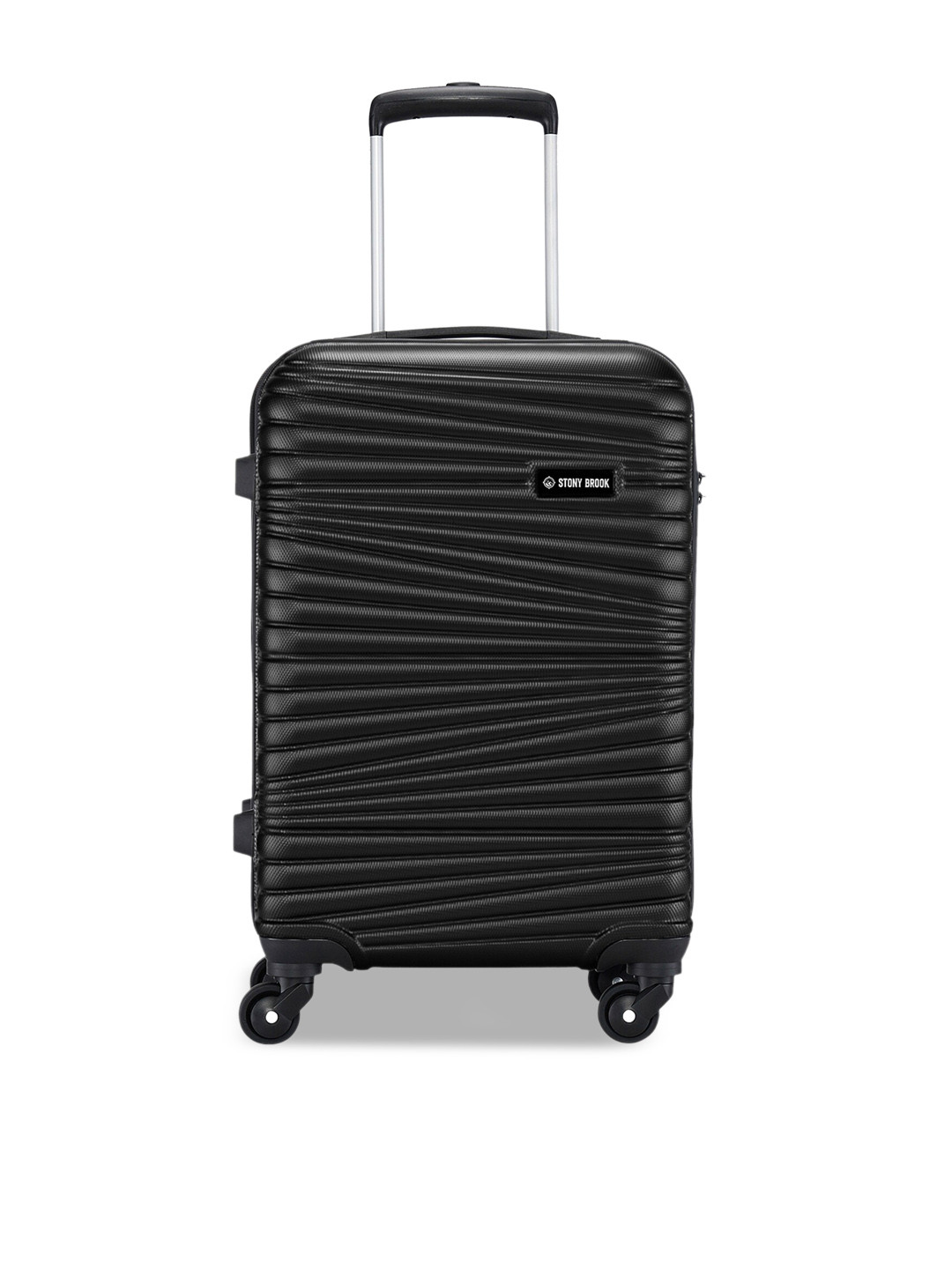 

Stony Brook by Nasher Miles Textured Hard Side Cabin Trolley Bag - 50 Liters, Black