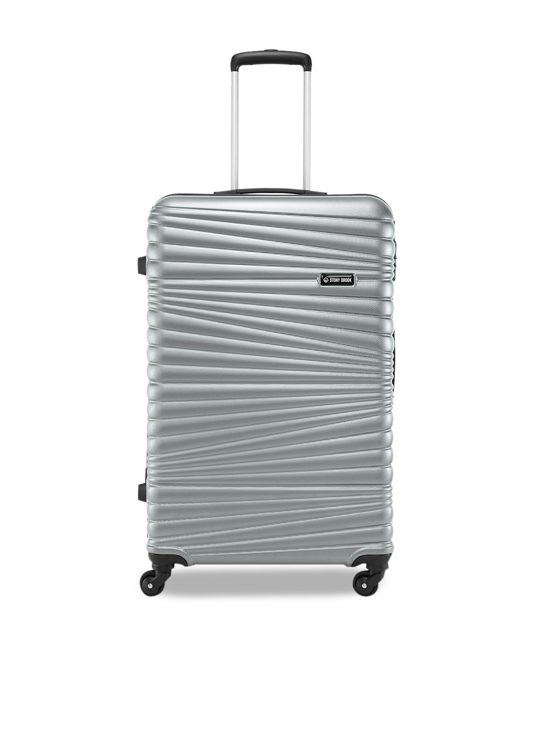 

Stony Brook by Nasher Miles Textured Hard Side Silver Trolley Bag - 50 Liters