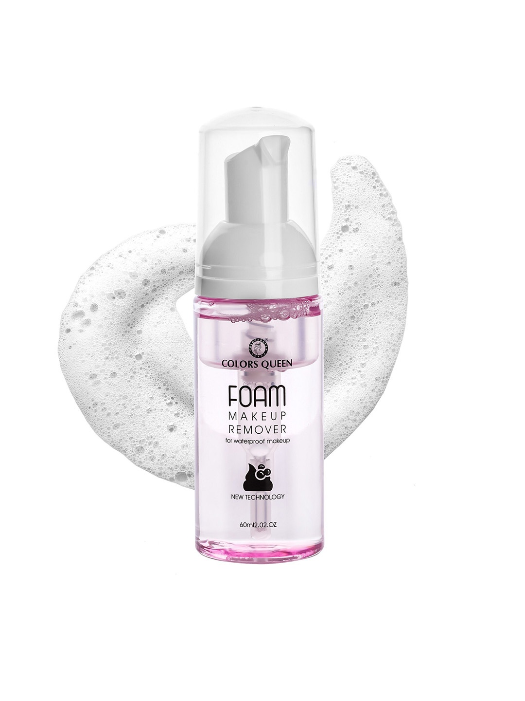

Colors Queen Foam Makeup Remover for Waterproof Makeup - 60 ml, Pink