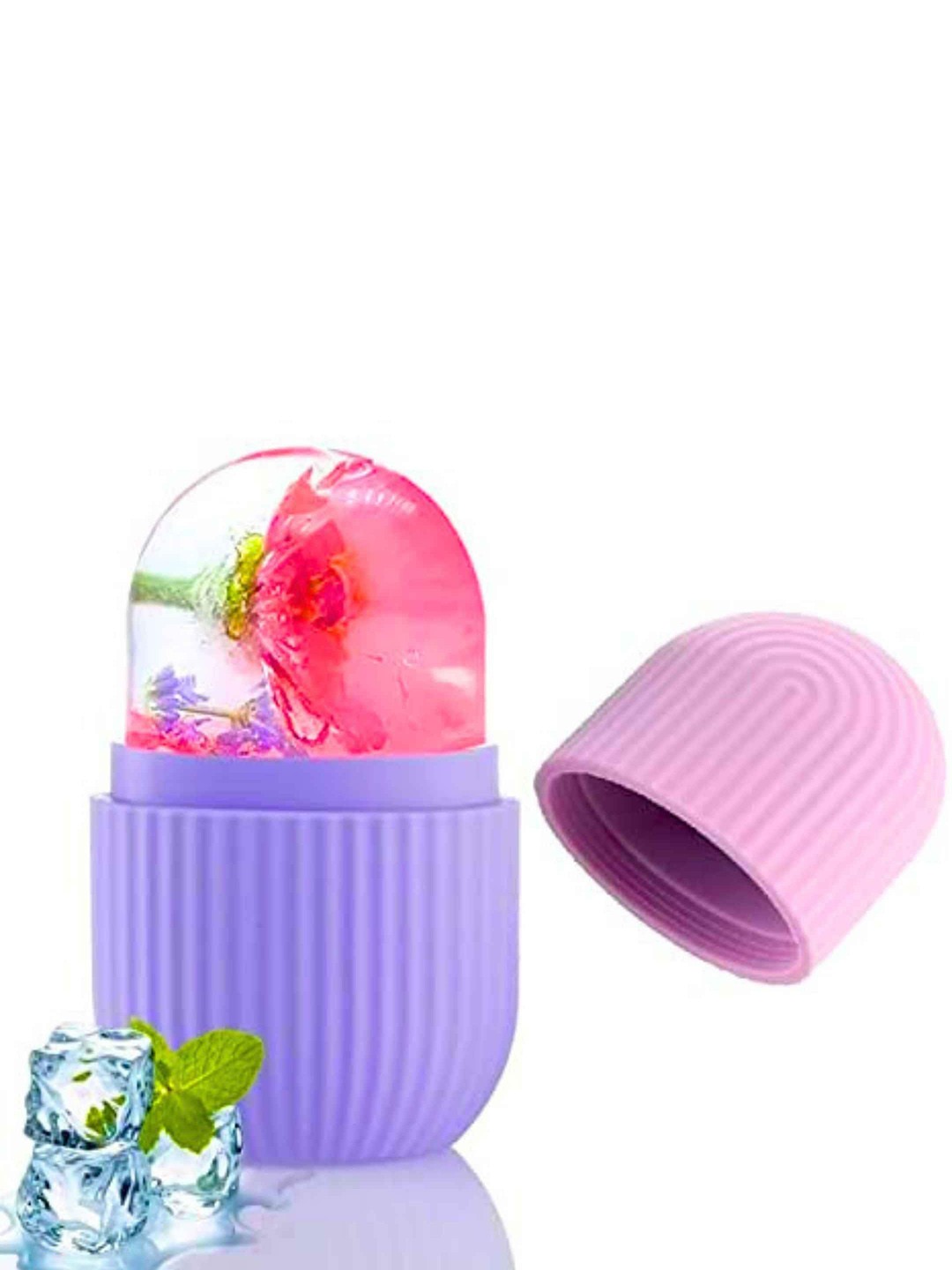 

natural vibes Ice Face Roller for Face-Neck & Under Eye - Purple