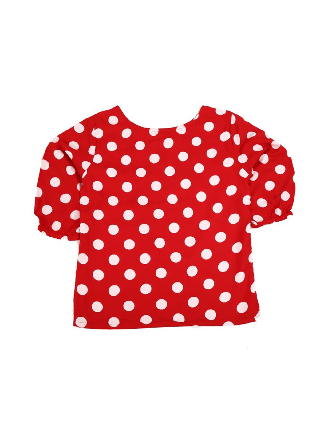 

V-Mart Girls Polka Dot Print Top, Red