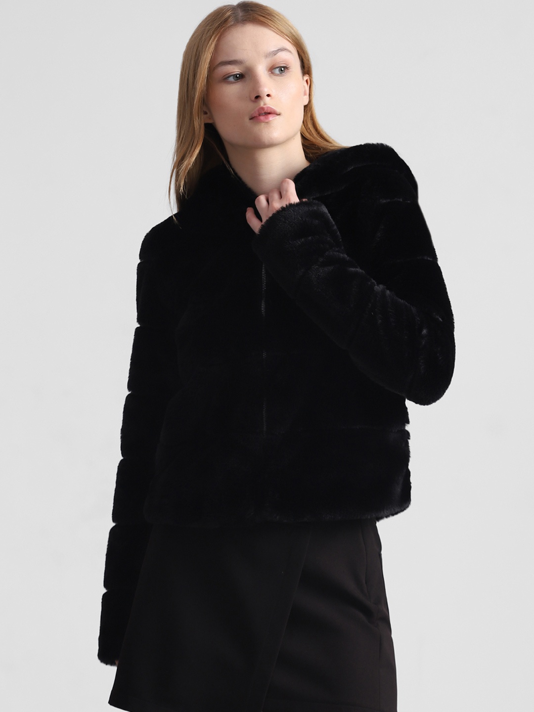 

ONLY Crop Open Front Jacket, Black