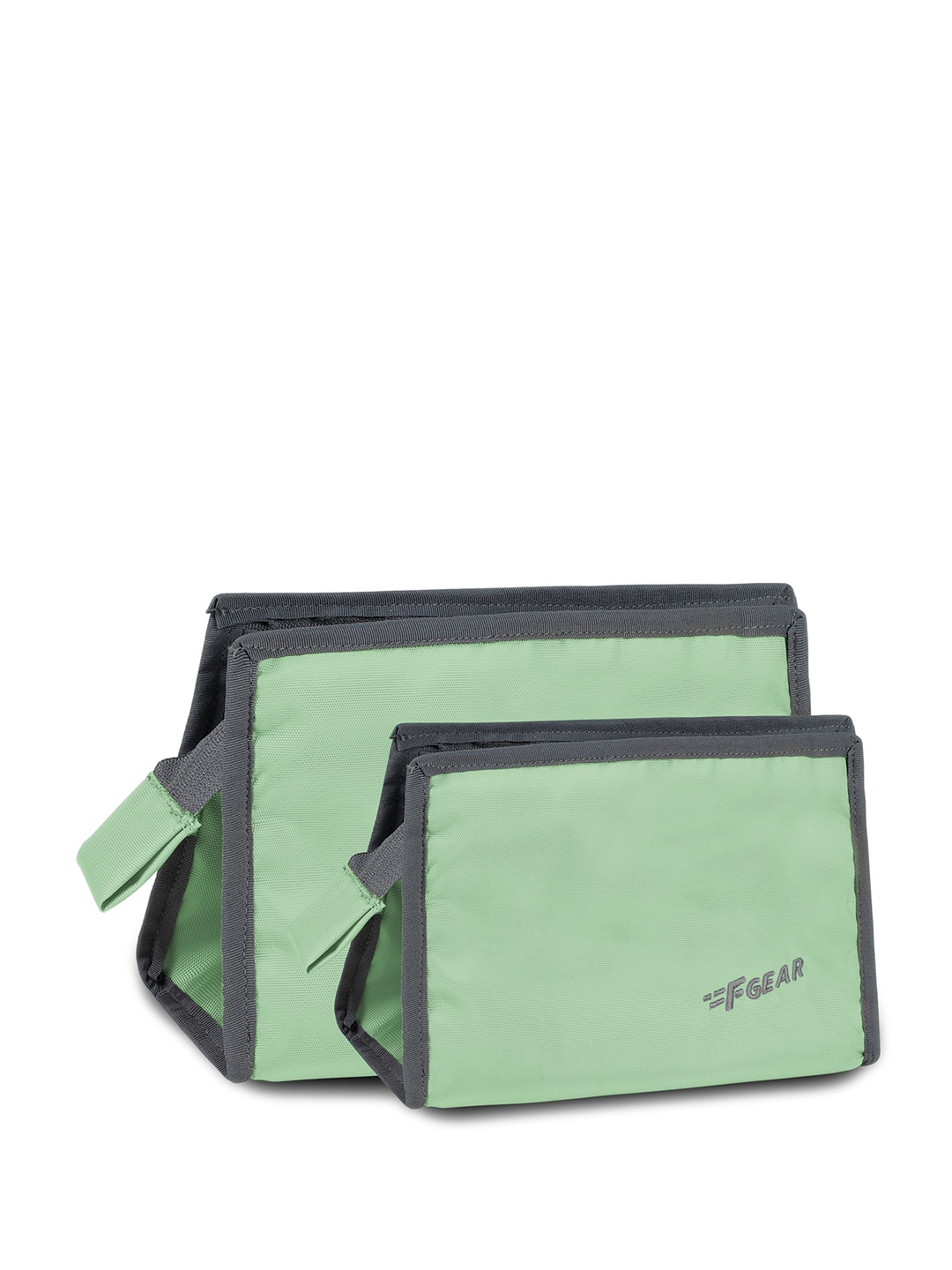

F Gear Unisex Set Of 2 Water-proof Travel Pouch, Green