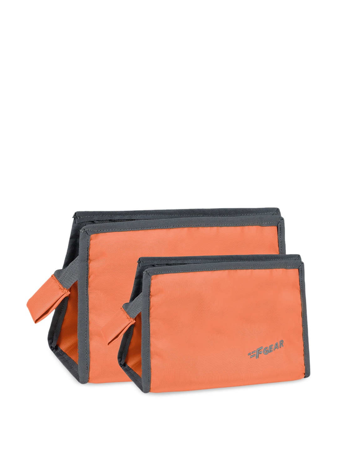 

F Gear Set Of 2 Waterproof Travel Pouch, Orange