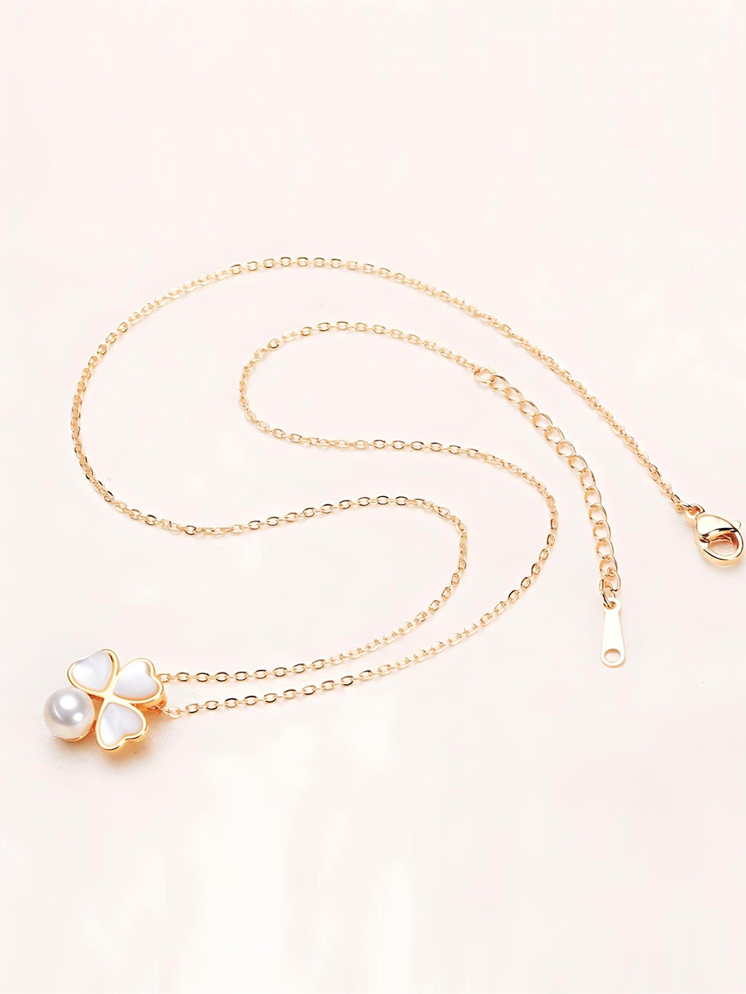 

anore Gold-Plated Pearls Necklace