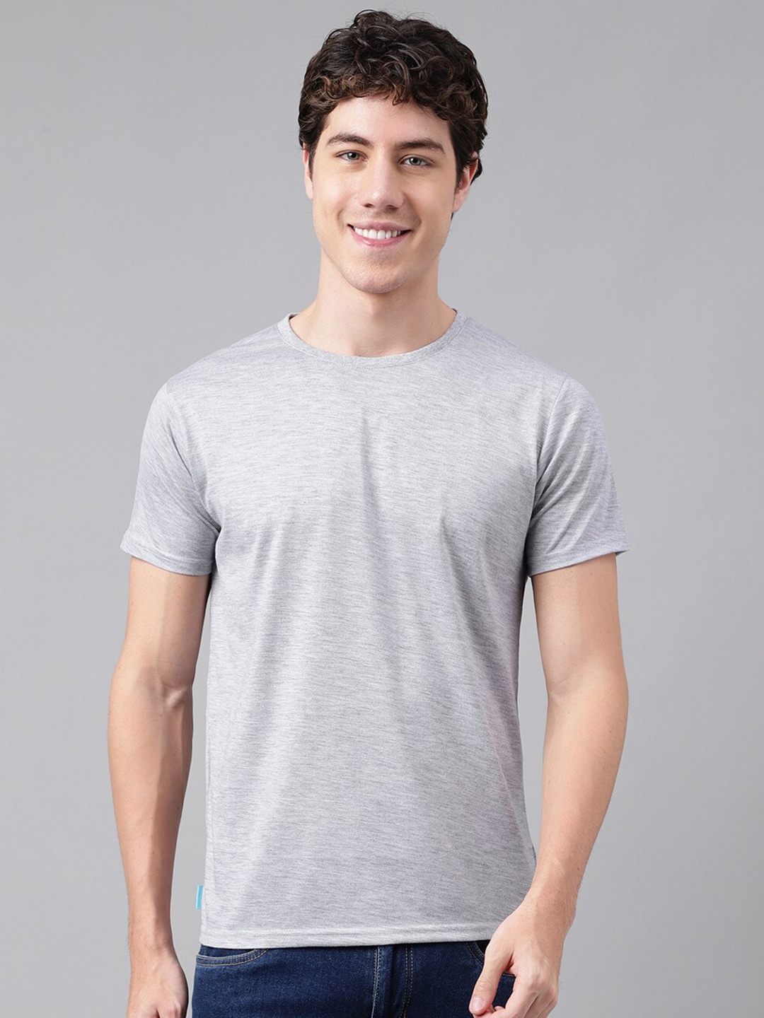 

FLAMBOYANT Round Neck T-shirt, Grey melange