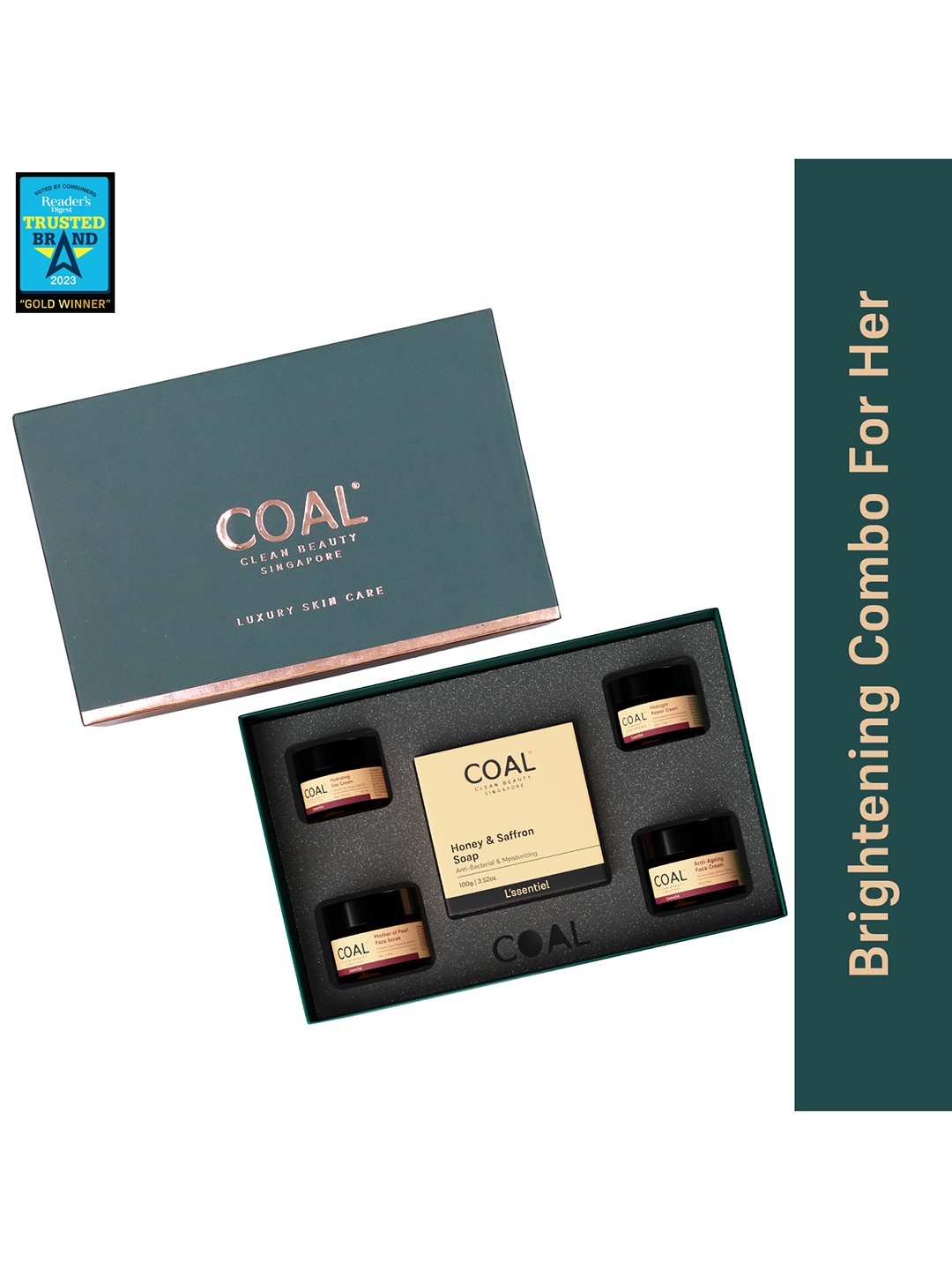 

COAL CLEAN BEAUTY Brightening Combo for Her, Green