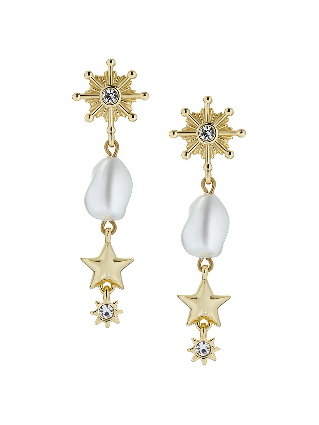

Ted Baker Gold-Plated Contemporary Drop Earrings