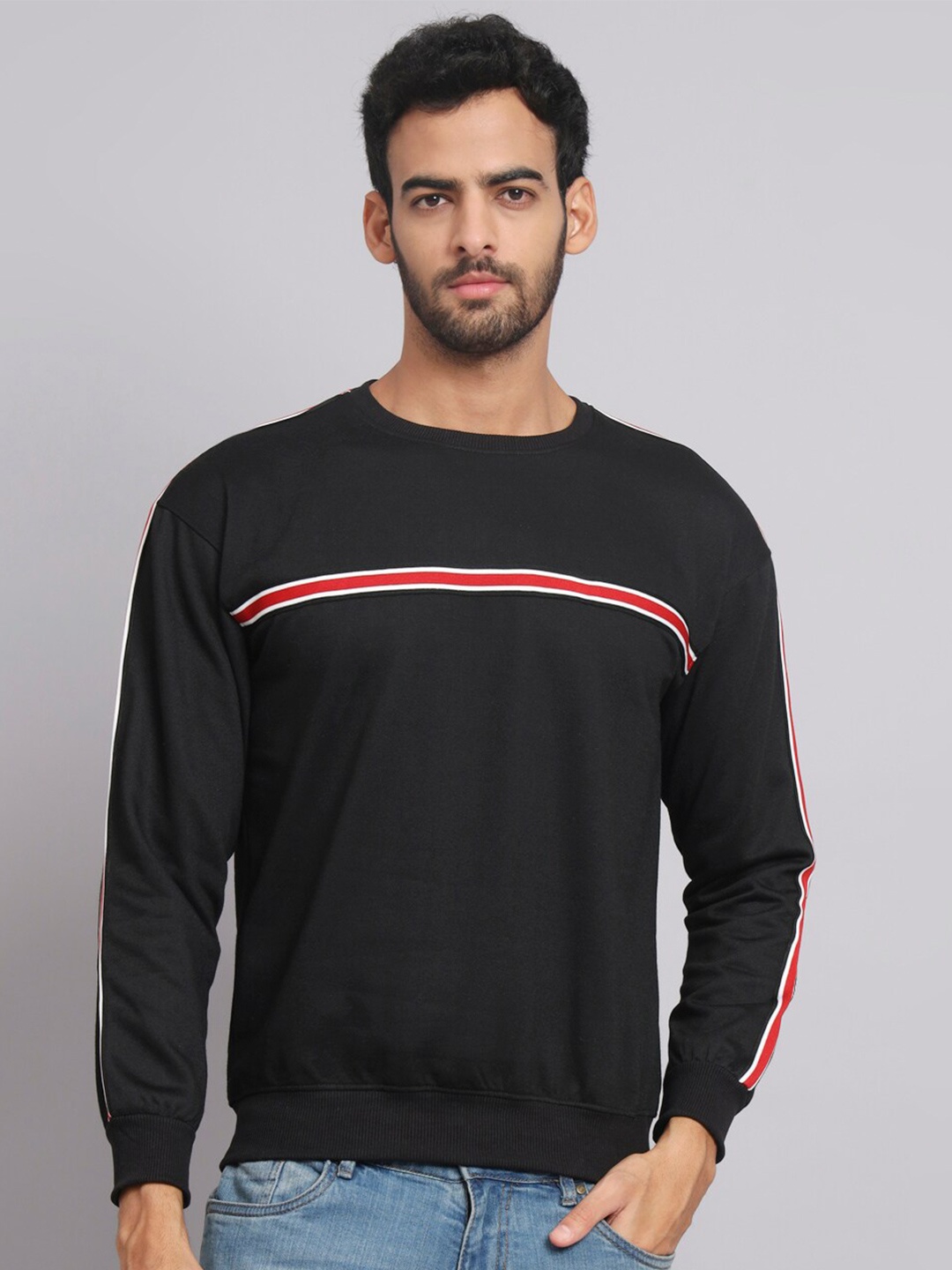 

Obaan Men Pullover Sweatshirt, Black