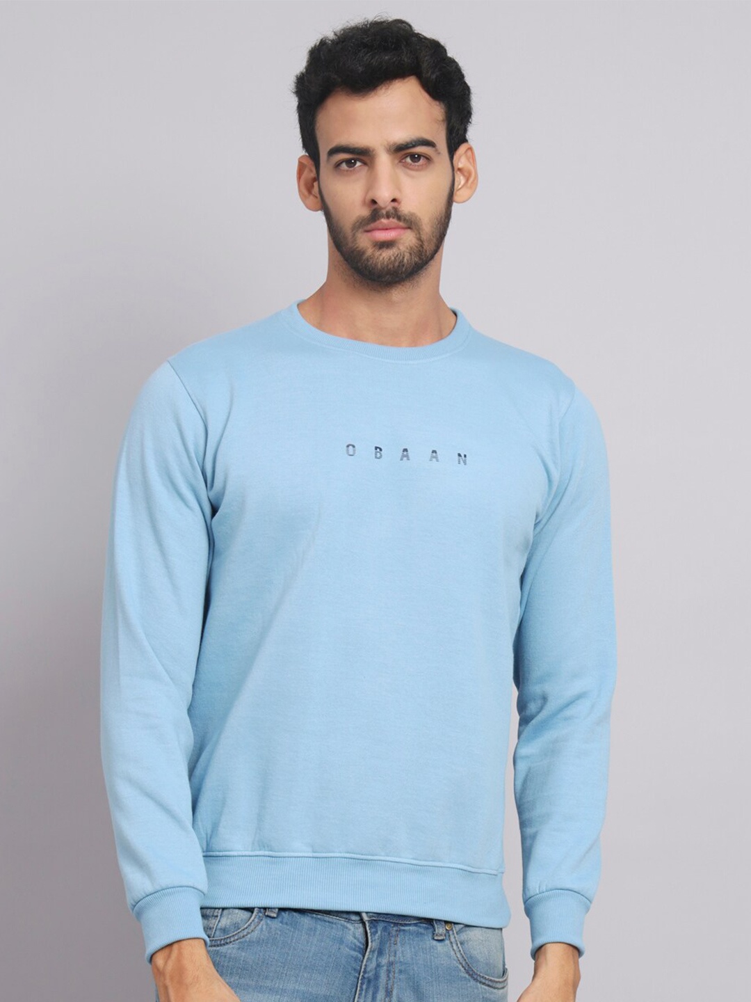 

Obaan Men Pullover Sweatshirt, Blue