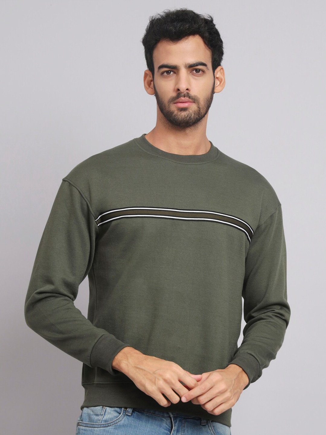 

Obaan Men Pullover Sweatshirt, Green