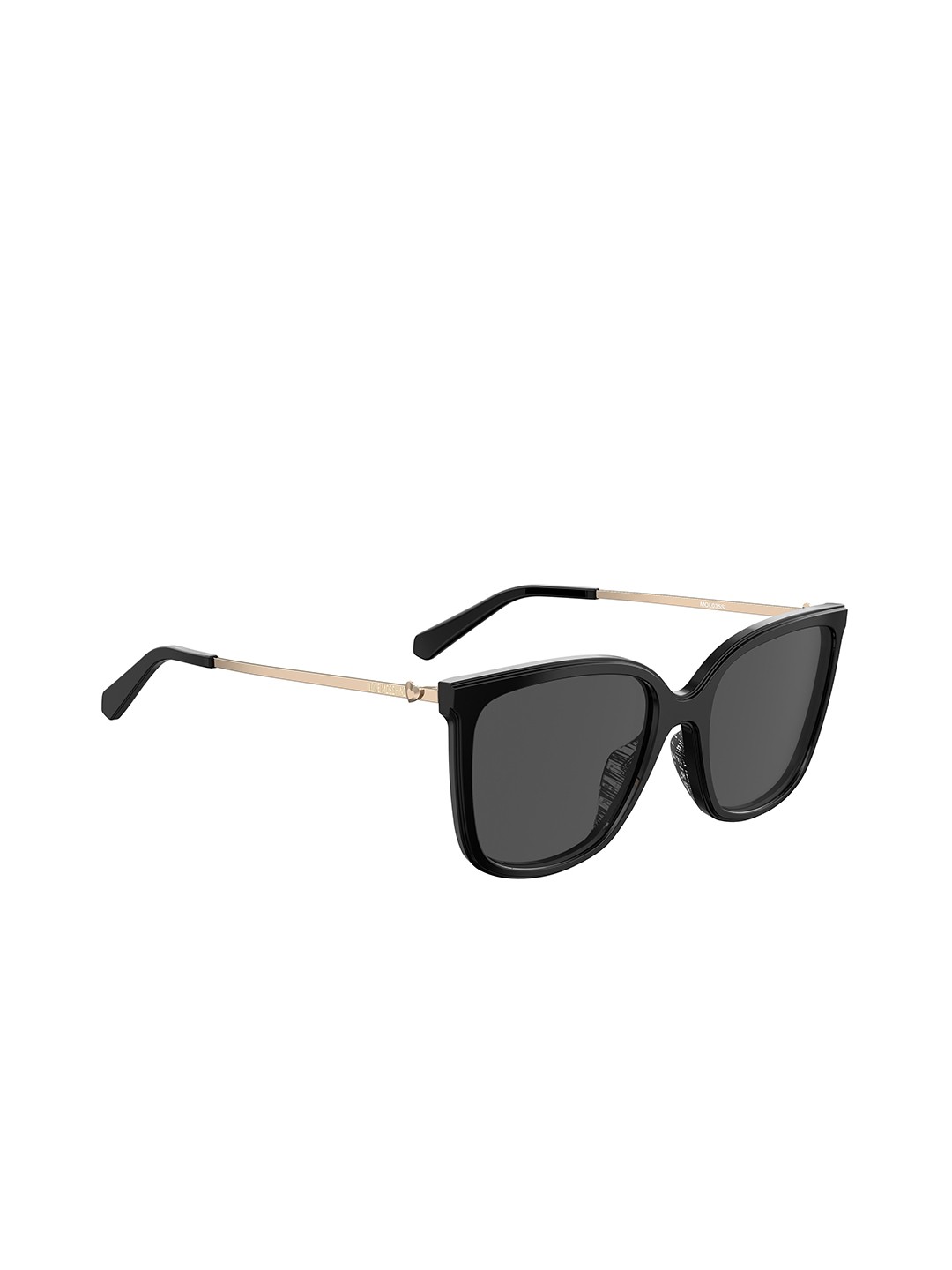 

MOSCHINO LOVE Women Aviator Sunglasses With UV Protected Lens, Black
