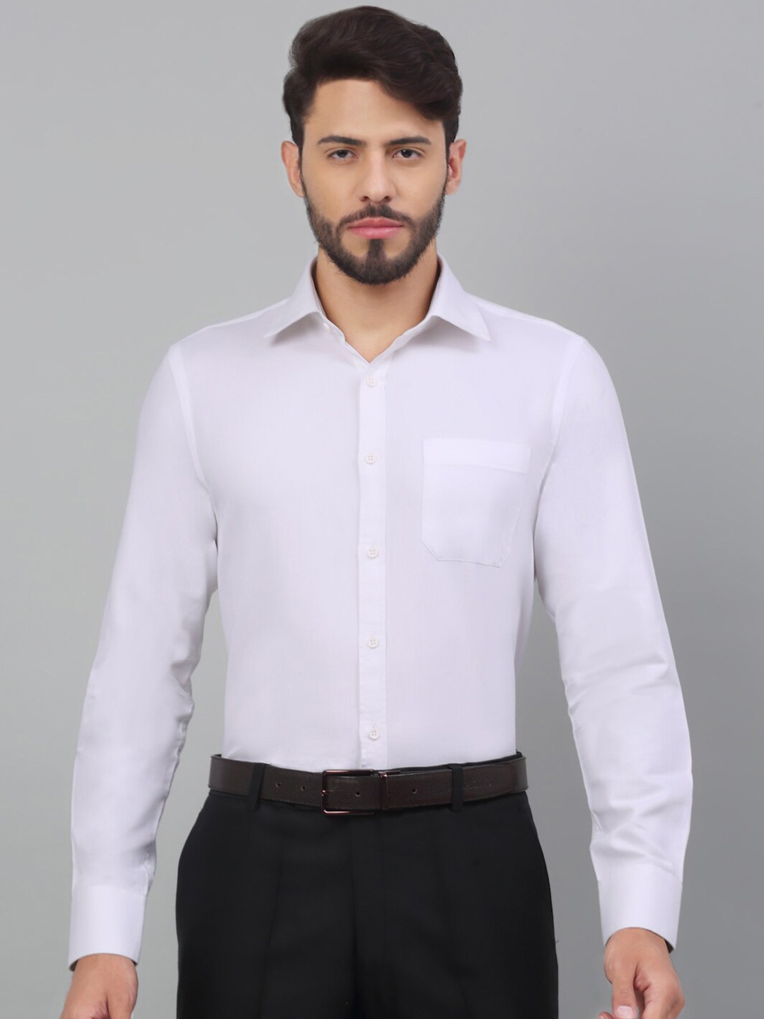

LOUIS STITCH Comfort Cotton Formal Shirt, White