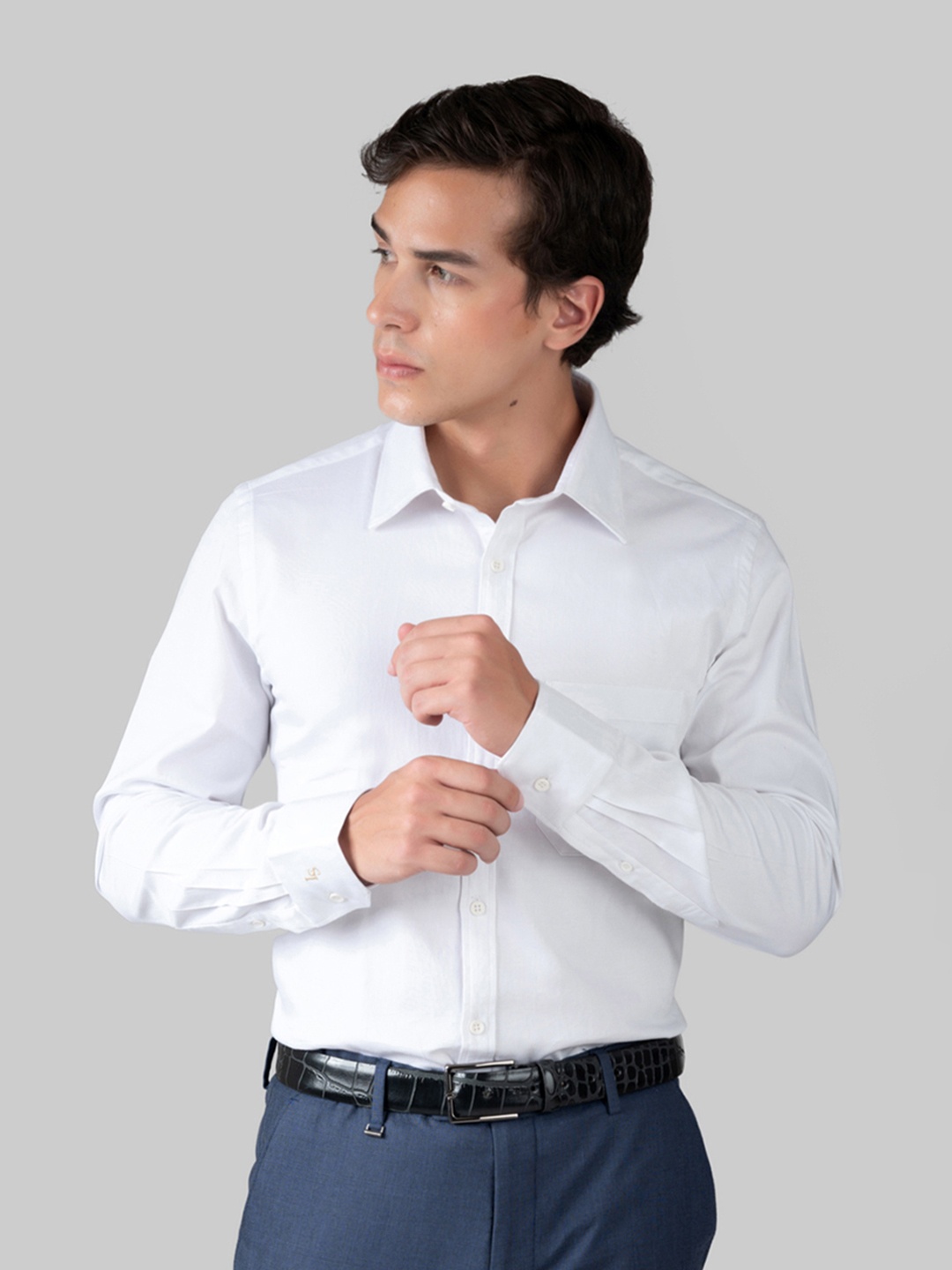 

LOUIS STITCH Comfort Cotton Formal Shirt, White