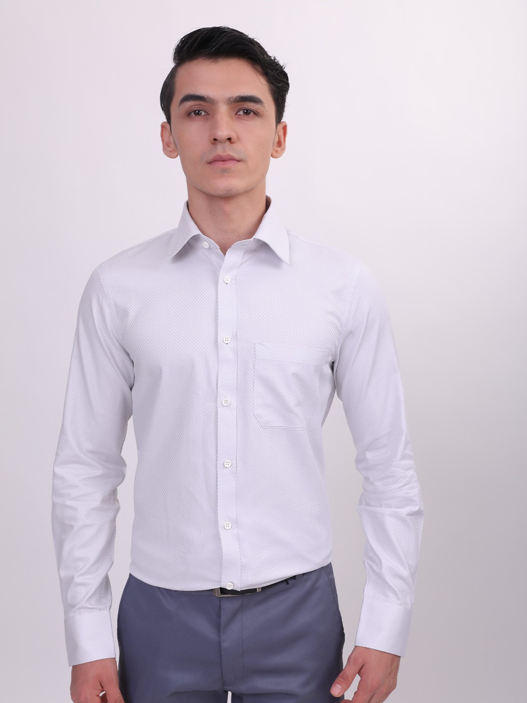 

LOUIS STITCH Comfort Cotton Formal Shirt, Grey