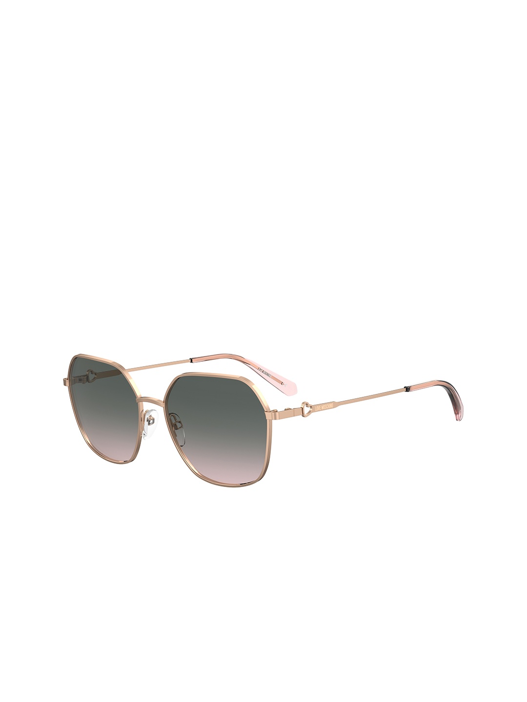 

MOSCHINO LOVE Women Round Sunglasses with UV Protected Lens, Pink