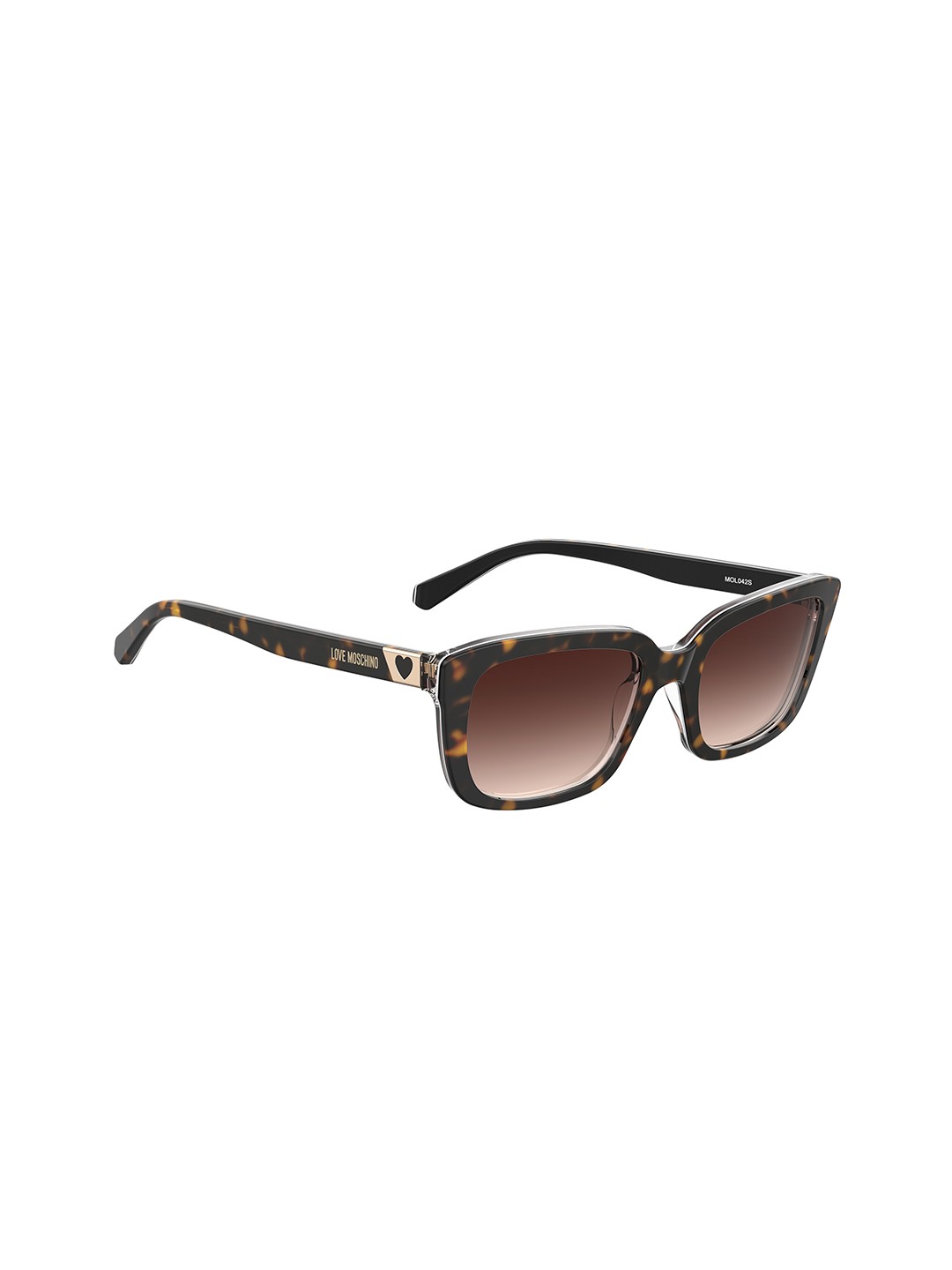 

MOSCHINO LOVE Women Brown Lens & Black Butterfly Sunglasses with UV Protected Lens