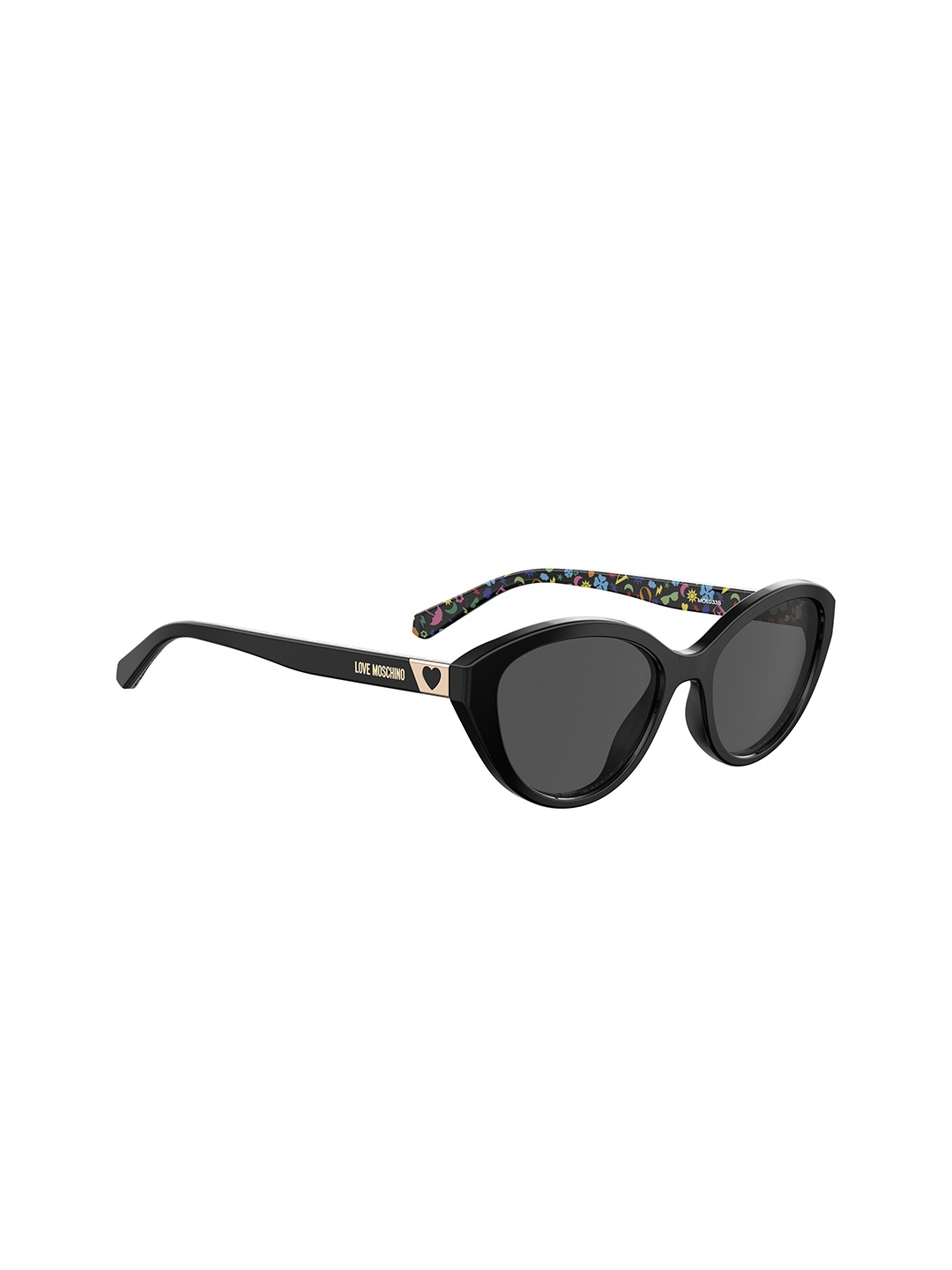 

MOSCHINO LOVE Women Grey Lens & Black Butterfly Sunglasses with UV Protected Lens