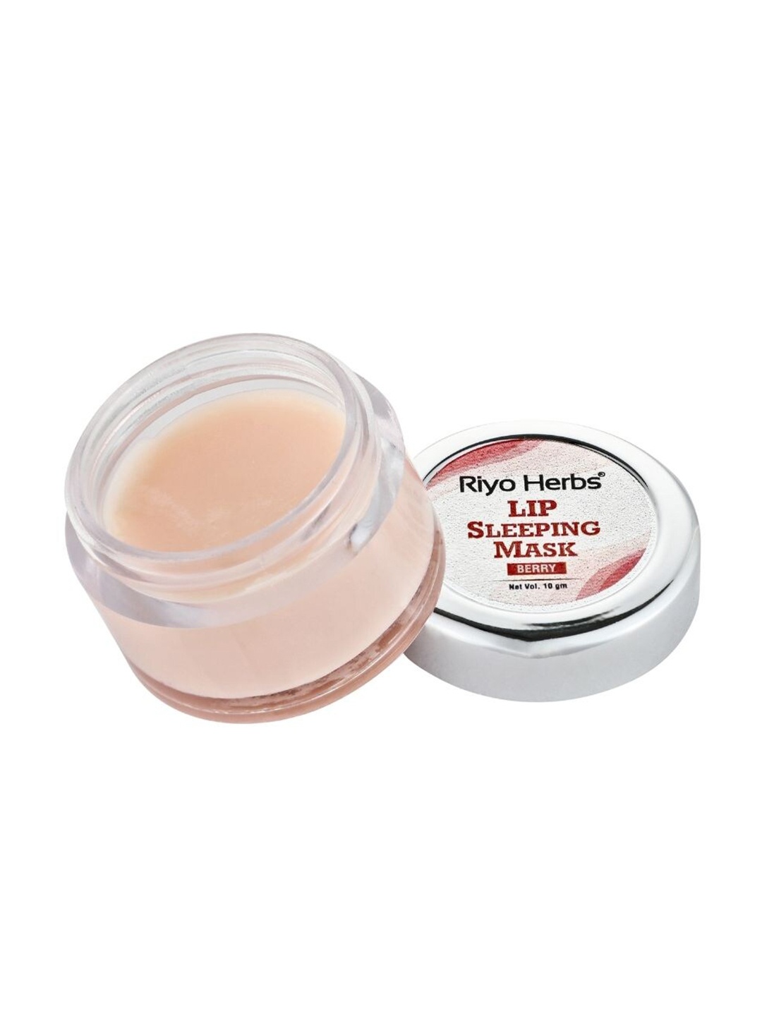 

Riyo Herbs Berry Lip Sleeping Mask with Shea Butter & Jojoba Oil - 10 g, Peach