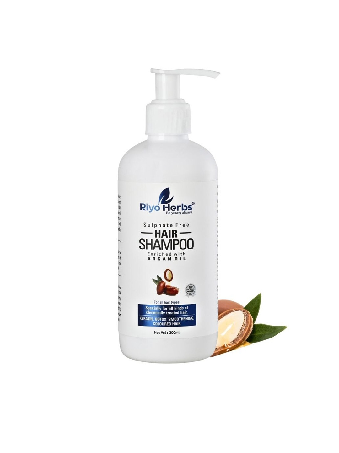 

Riyo Herbs Hair Shampoo Enriched with Argan Oil - 300ml, White