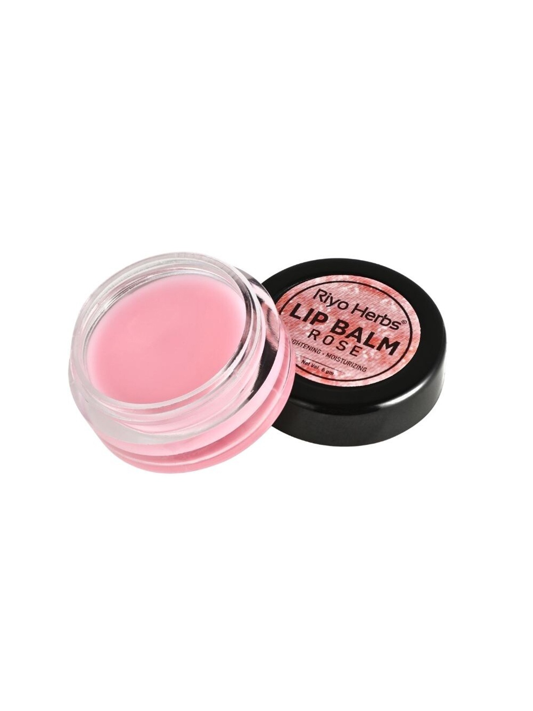 

Riyo Herbs Rose Lip Balm with Almond Oil - 6 g, Pink