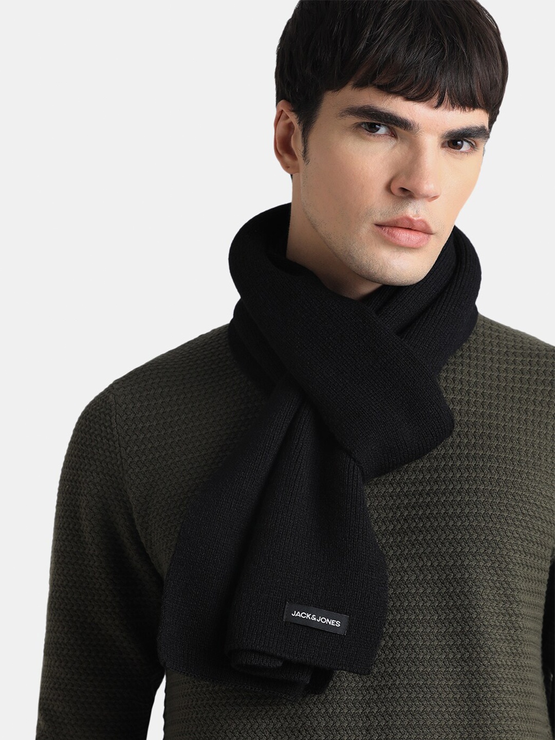 

Jack & Jones Men Scarf, Black