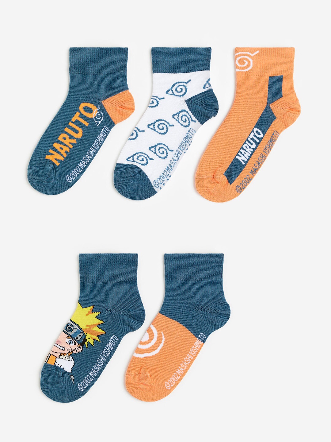 

H&M Boys 5 Pack Socks, Blue