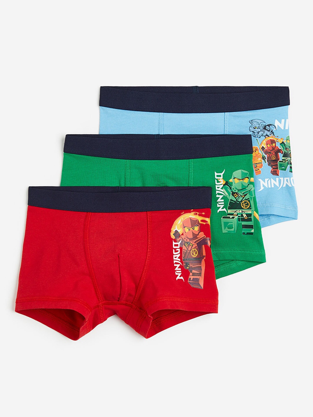 

H&M Boys 3 Pack Boxer Shorts, Red