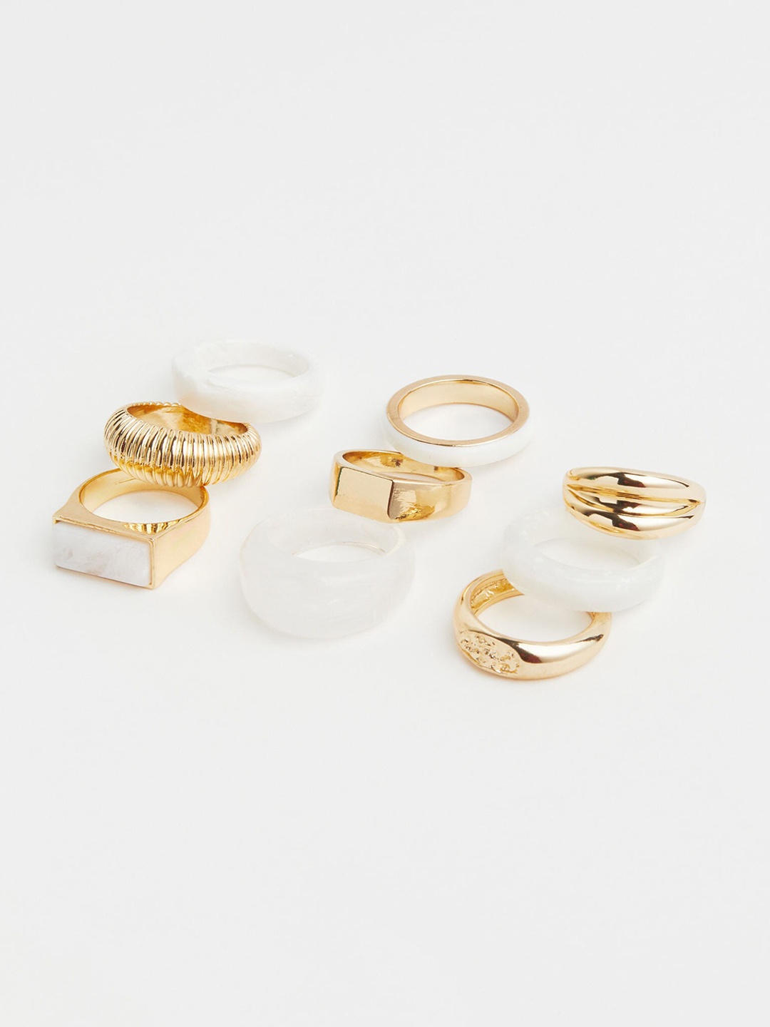 

H&M Women 9-Pack Rings, Gold