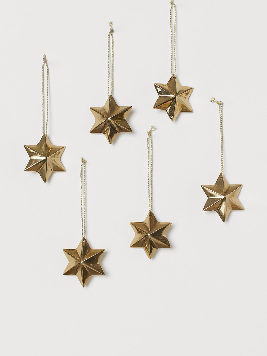 

H&M Gold-Toned 6-Pack Christmas Decorations