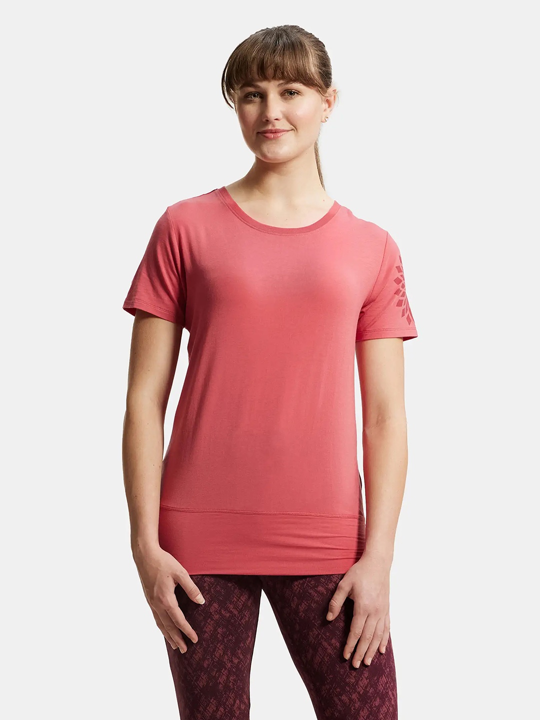 

Jockey Round Neck Relaxed Fit Antimicrobial T-shirt, Pink
