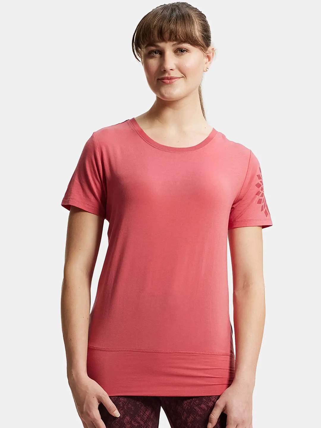 

Jockey Antimicrobial Cut Outs T-shirt, Pink