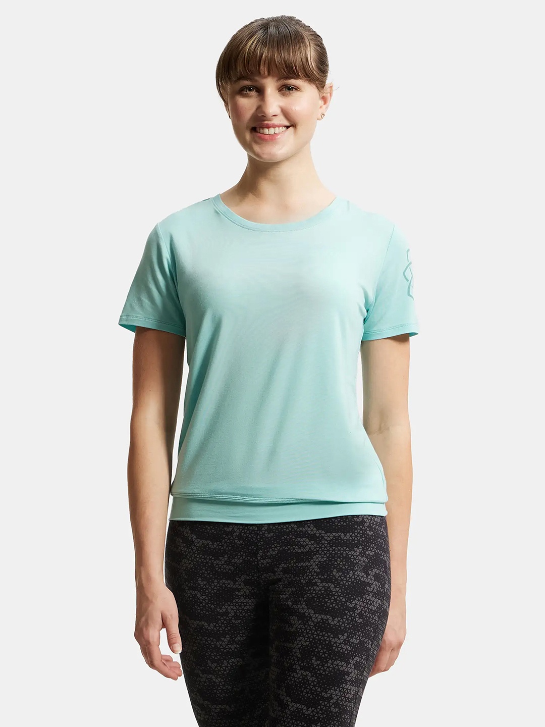 

Jockey Floral Printed Tropical Antimicrobial T-shirt, Blue