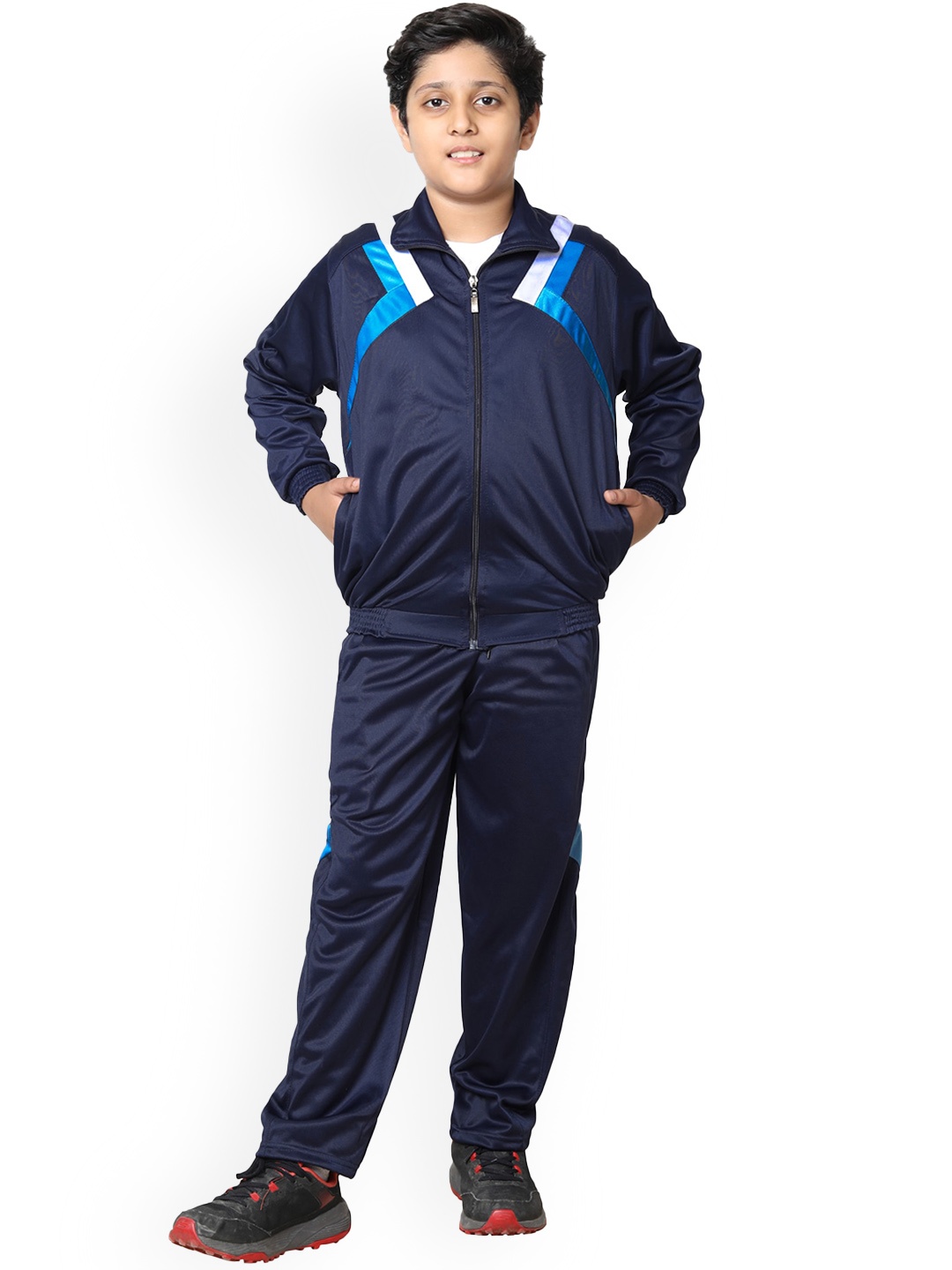 

BAESD Boys Warm Stylish High-Rise Tracksuits, Navy blue